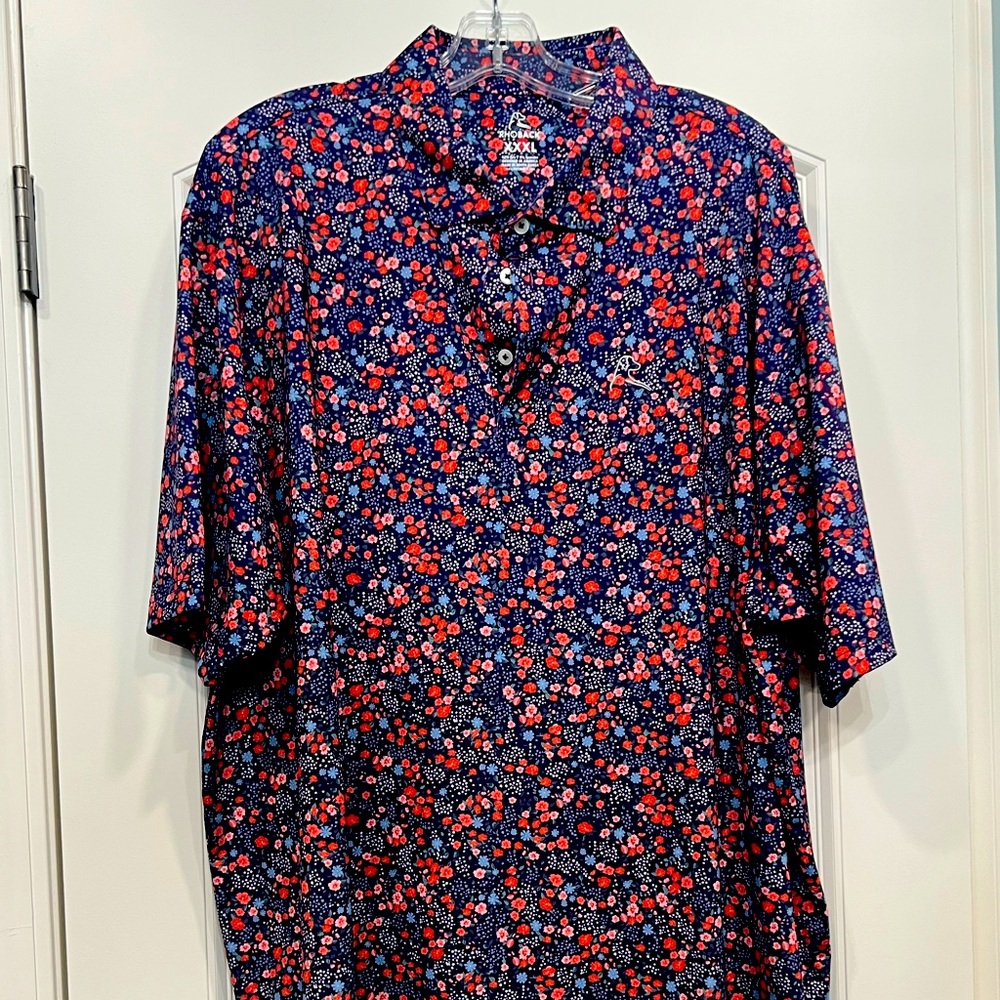 Rhoback Men’s Floral Polo - “The Bloomer”